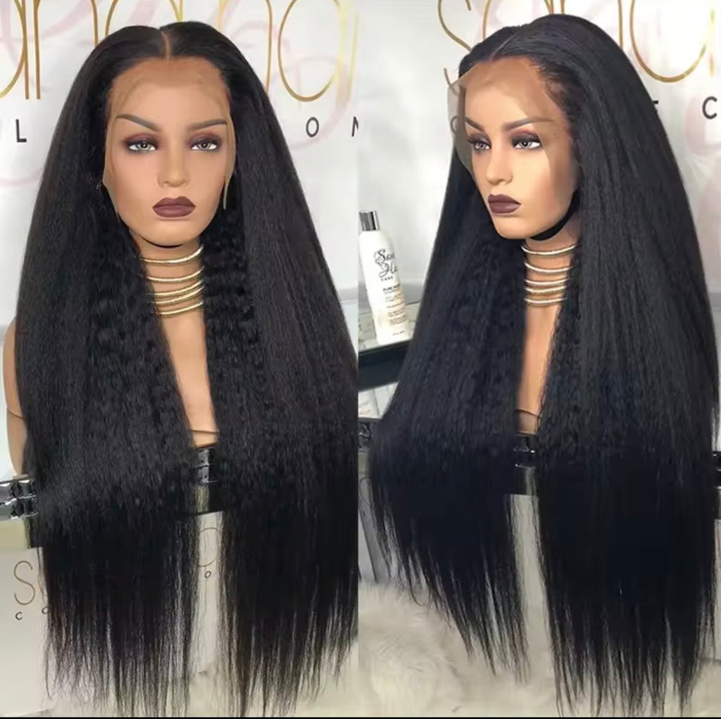 💎 Perruque Kinky Naturelle – Longueur 28